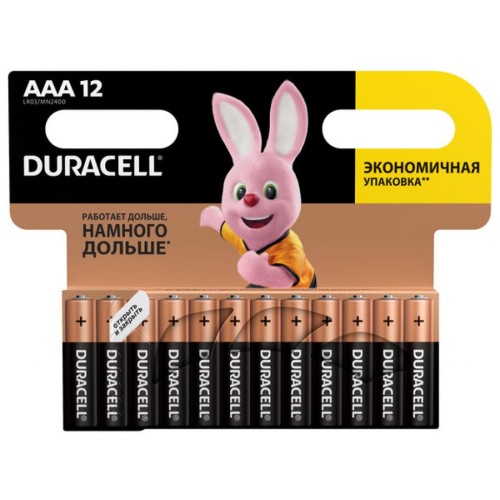 Батарейка Duracell AAA MN2400 LR03 * 12 (5000394109254 / 81545432)