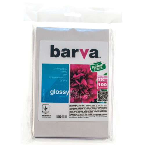 Папір Barva 10x15, 230g/m2, Everyday, Glossy (IP-CE230-218)