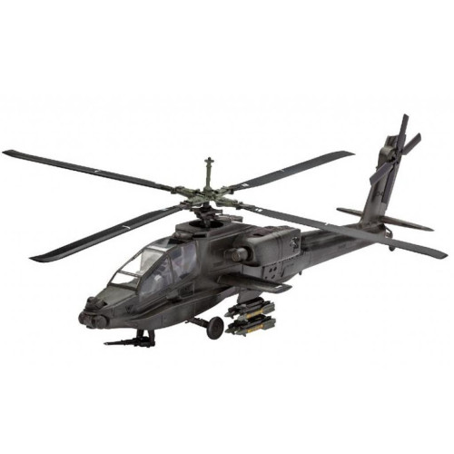 Збірна модель Revell Бойовий вертоліт AH-64A Апач 1:100 (4009803649856)