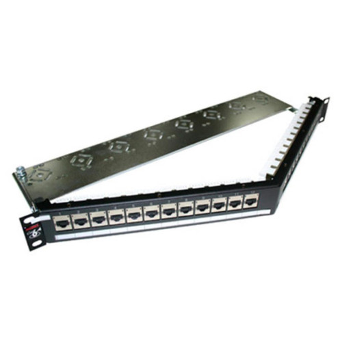 Патч-панель 19" кутова 24xRJ-45 STP cat.6A, DG+, 1U Molex (PID-00218)