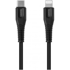 Дата кабель USB Type-C to Lightning 1.2m MFI Black Canyon (CNS-MFIC4B)