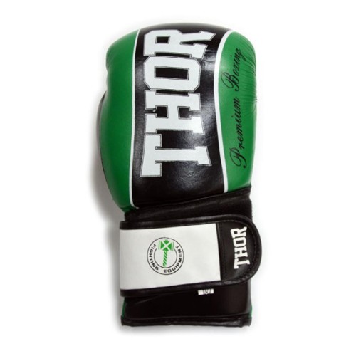 Боксерські рукавички Thor Thunder 10oz Green (529/12(Leather) GRN 10 oz.)
