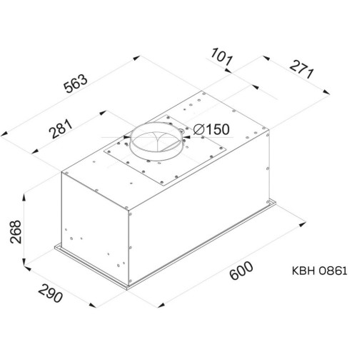 Витяжка кухонна Kernau KBH 0861 W