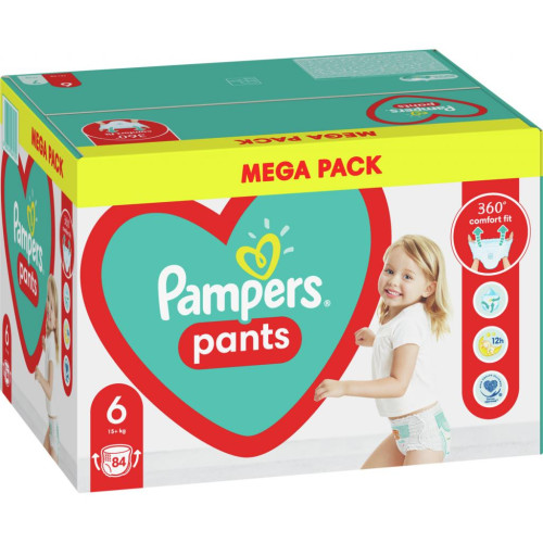 Підгузок Pampers трусики Pants Giant Розмір 6 (15+ кг) 84 шт. (8006540069530)