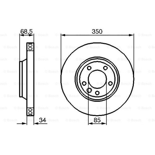 Гальмівний диск Bosch 0 986 479 251