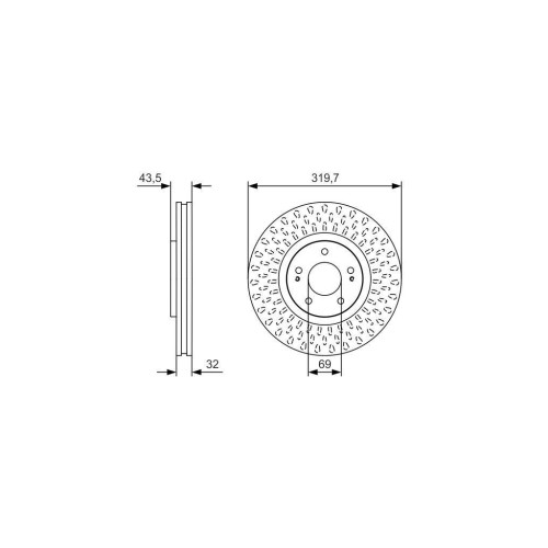 Гальмівний диск Bosch 0 986 479 T01