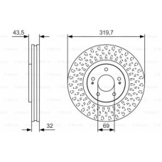 Гальмівний диск Bosch 0 986 479 T01