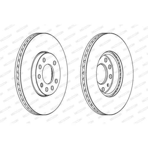 Гальмівний диск FERODO DDF810