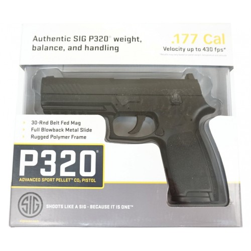 Пневматичний пістолет Sig Sauer Air P320 Blowback (AIR-P320-177-30R-BLK)