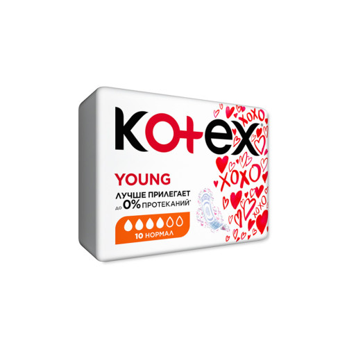 Гігієнічні прокладки Kotex Young Normal 10 шт. (5029053542881)