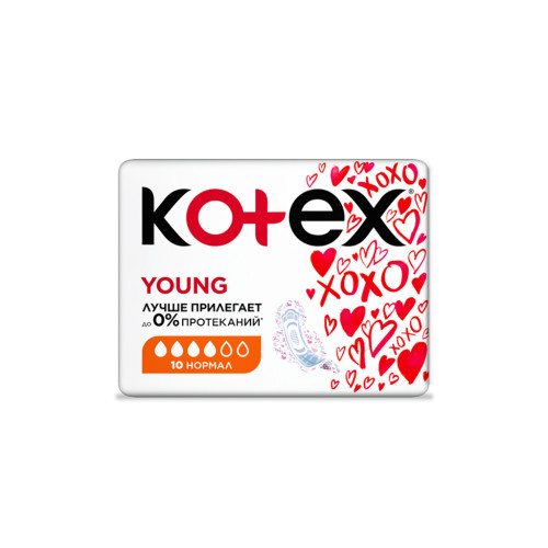 Гігієнічні прокладки Kotex Young Normal 10 шт. (5029053542881)