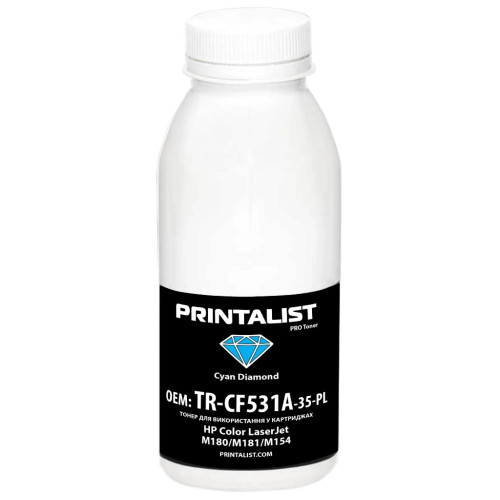 Тонер HP CLJ M180/M181/M154 35г Cyan Printalist (TR-CF531A-35-PL)