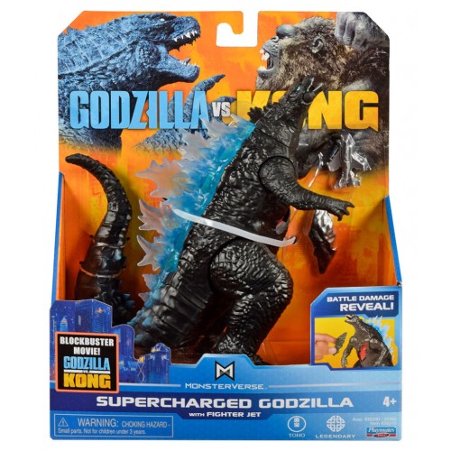 Фігурка Godzilla vs. Kong Ґодзілла з суперенергією та з винищувачем (35310)