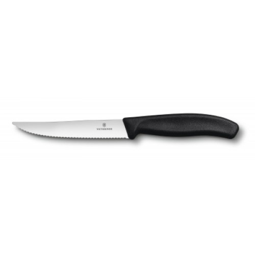 Кухонний ніж Victorinox SwissClassic SteakPizza 12 см Serrated Black (6.7933.12)