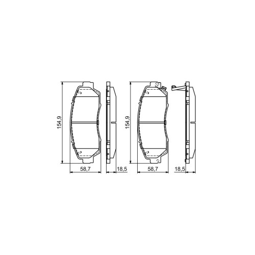 Гальмівні колодки Bosch 0 986 494 685