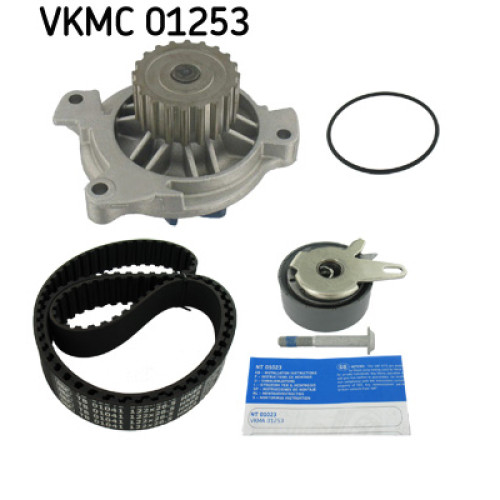 Комплект ременя ГРМ з помпой SKF VKMC 01253