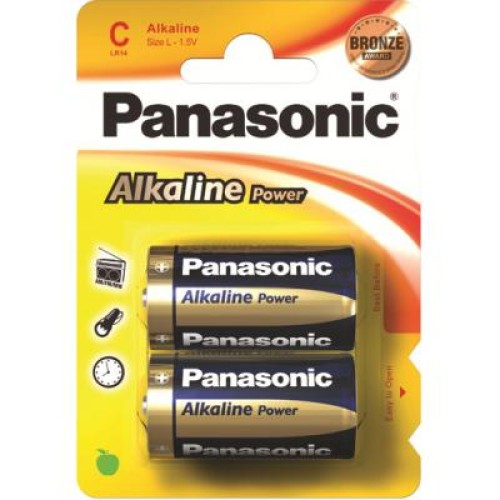 Батарейка PANASONIC C LR14 Alkaline Power * 2 (LR14REB/2BP)