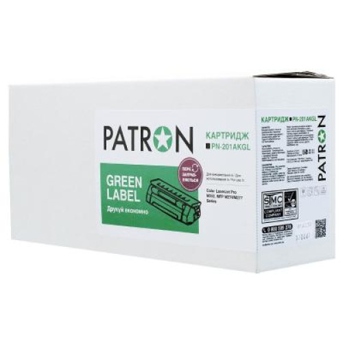 Картридж Patron HP CLJ CF400A BLACK GREEN Label (PN-201AKGL)