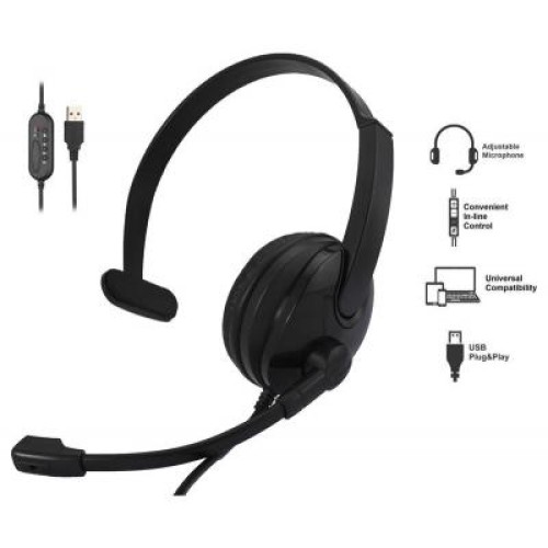 Навушники 2E CH12 Mono On-Ear USB (2E-CH12MU)