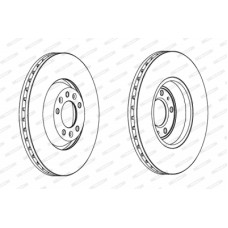 Гальмівний диск FERODO DDF1274C-1