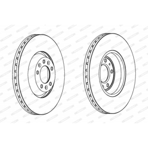 Гальмівний диск FERODO DDF1274C-1