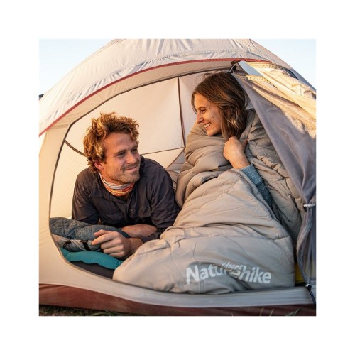 Спальний мішок Naturehike M400 NH20MSD02 Down Cotton Left Grey (6927595748138-L)