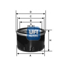 Фільтр масляний UFI 23.616.00