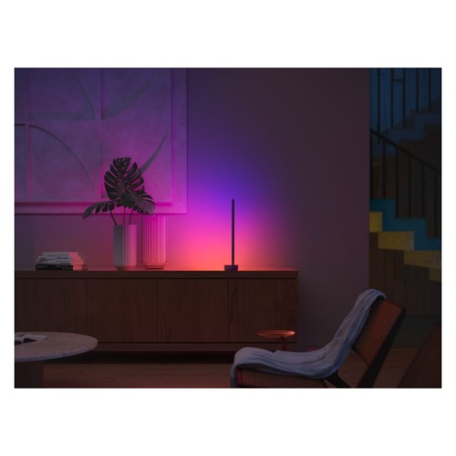 Світильник Philips Hue Signe, 2000K-6500K, RGB, Gradient, ZigBee, димування, 55см, чорний (915005987001)