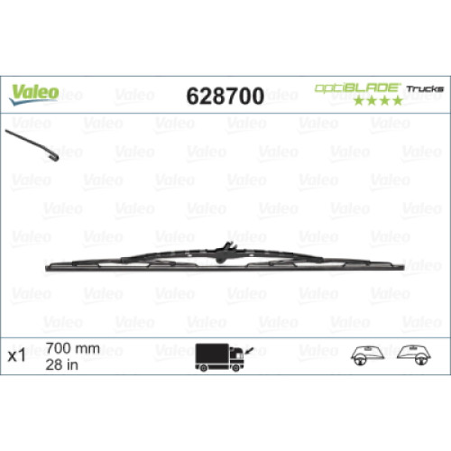 Щітка склоочисника Valeo 628700