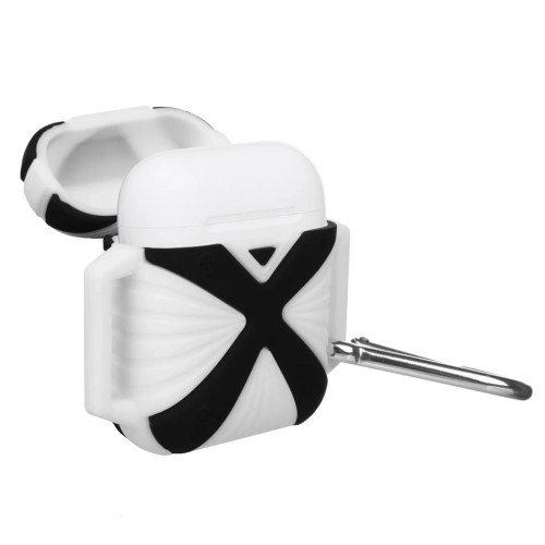 Чохол для навушників X-HuWei i-Smile для Apple AirPods IPH1443 Black+White (702333)