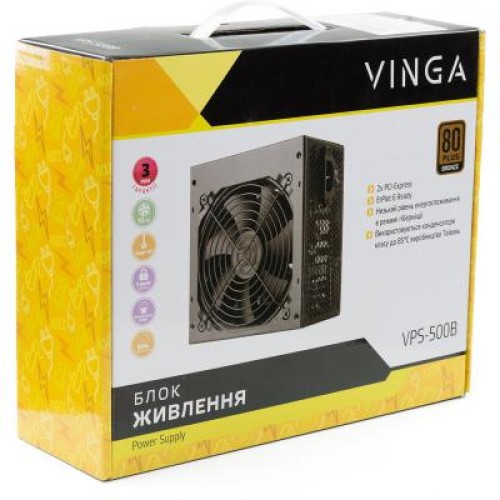 Блок живлення Vinga 500W (VPS-500B)