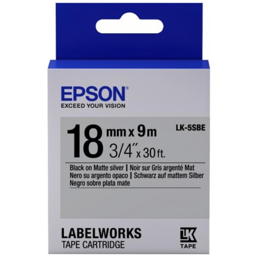 Стрічка для принтера етикеток Epson LK-5SBE (C53S655013)