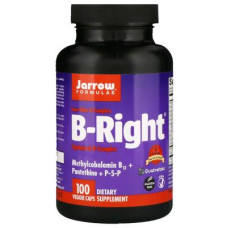 Вітамін Jarrow Formulas Вітаміни В-комплекс, B-Right, 100 гелевих капсул (JRW-01006)