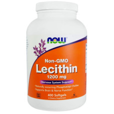 Амінокислота Now Foods Лецитин 1200мг, Lecithin, 400 желатинових капсул (NOW-02214)