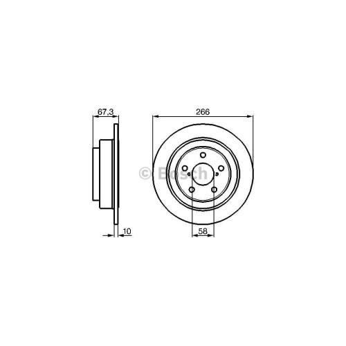 Гальмівний диск Bosch 0 986 478 799