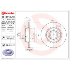 Гальмівний диск Brembo 08.B413.11