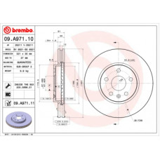 Гальмівний диск Brembo 09.A971.11