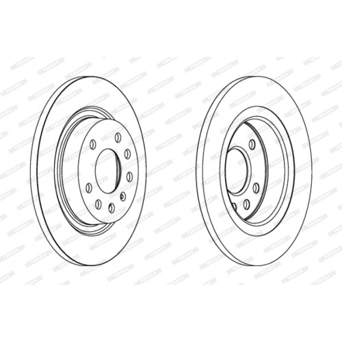 Гальмівний диск FERODO DDF1288