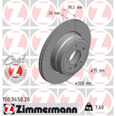 Гальмівний диск ZIMMERMANN 150.3450.20