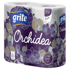 Туалетний папір Grite Orchidea 3 шари 4 рулони (4770023348095)