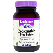Антиоксидант Bluebonnet Nutrition Зеаксантин плюс лютеїн, 60 м'яких желатинових капсул (BLB-00859)