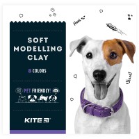 Пластилін Kite Dogs восковий 8 кольорів, 160 г (K22-082)