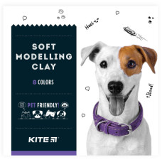 Пластилін Kite Dogs восковий 8 кольорів, 160 г (K22-082)
