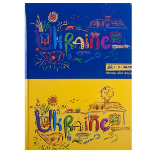 Канцелярська книга Buromax А4 UKRAINE, 96 аркушів, клітинка (BM.2400-38)