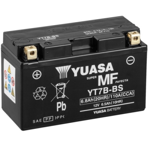 Акумулятор автомобільний Yuasa 12V 6,5Ah MF VRLA Battery AGM (YT7B-BS)