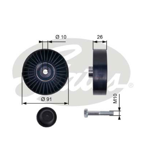 Ролик натягувача ременя Gates T36001