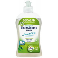 Засіб для ручного миття посуду Sodasan органічний Sensitive 500 мл (4019886023566)