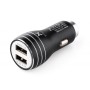 Зарядний пристрій Vinga Dual USB Car Charger aluminium 15.5W Max (VCCAABK)