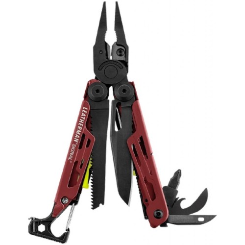 Мультитул Leatherman SIGNAL CRIMSON, синтетический чехол, картонна коробка (832745)