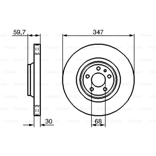 Гальмівний диск Bosch 0 986 479 260